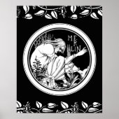 Merlin Art Nouveau fantasie Poster (Voorkant)