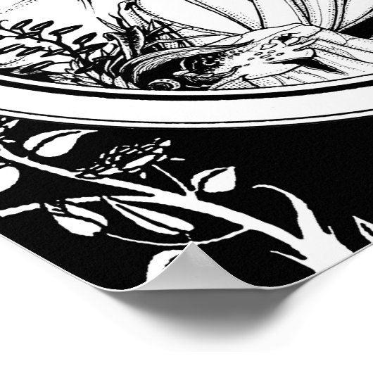 Merlin Art Nouveau fantasie Poster (Hoek)