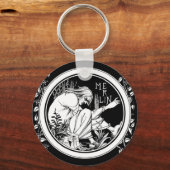 Merlin Art Nouveau fantasie Sleutelhanger (Voorkant)