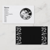 Merlin Art Nouveau fantasie Visitekaartje (Voorkant / Achterkant)