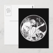 Merlin Aubrey Beardsley Briefkaart (Voorkant / Achterkant)