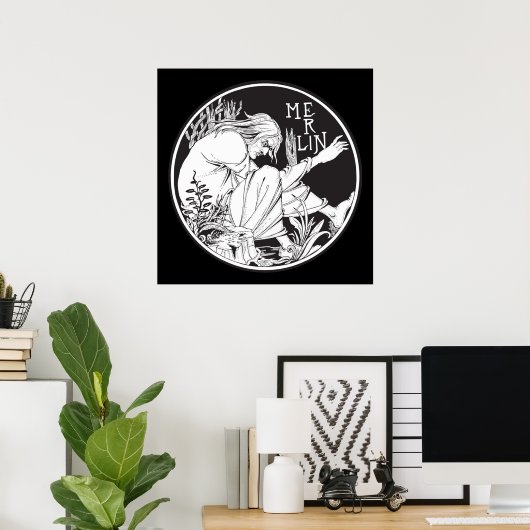 Merlin Aubrey Beardsley Poster (Thuiskantoor)