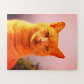 Merlin de gemberkat legpuzzel (Horizontaal)