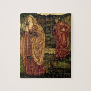 Merlin en Nimue uit 'Morte d'Arthur', 1861 Legpuzzel