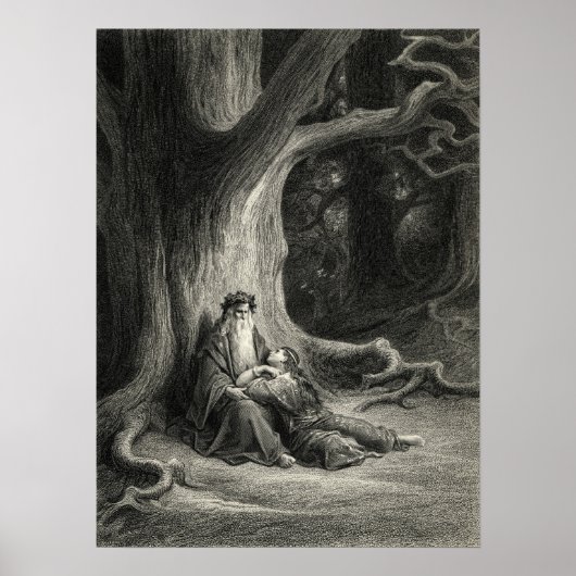 Merlin en Vivien Poster (Voorkant)