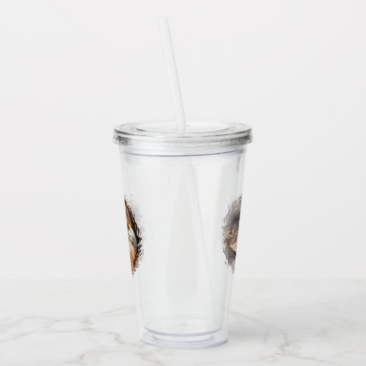 MERLIN FALCON BIRD VAN PREY ACRYL DRINKBEKER (Links)