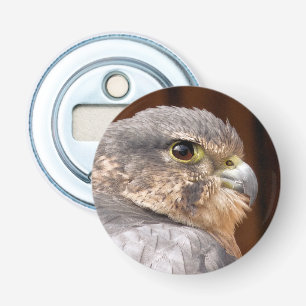 MERLIN FALCON BIRD VAN PREY BUTTON FLESOPENER