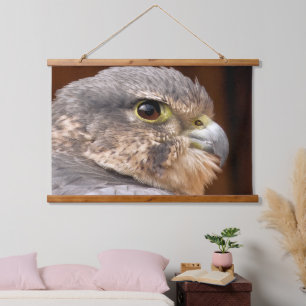 MERLIN FALCON BIRD VAN PREY HANGEND WANDKLEED