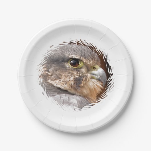 MERLIN FALCON BIRD VAN PREY PAPIEREN BORDJE (Voorkant)