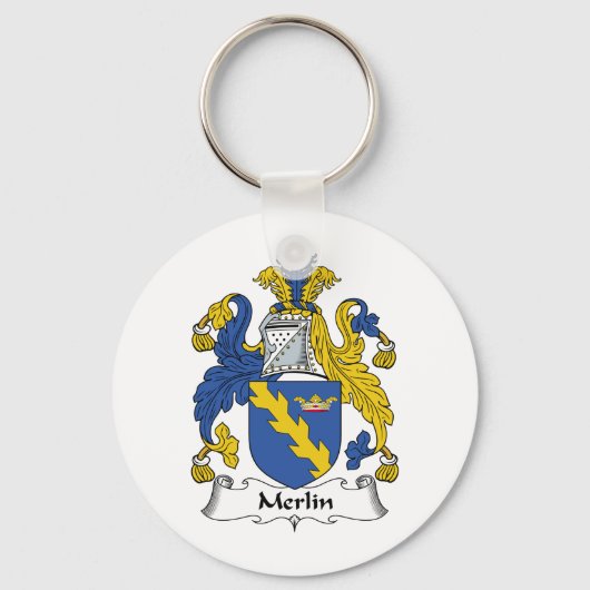 Merlin Family Crest Sleutelhanger (Voorkant)