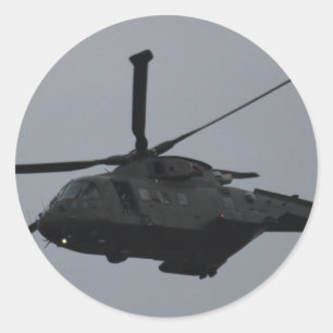 Merlin Helikopter van RAF Benson, Verenigd Koninkr Ronde Sticker