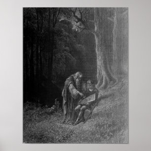 Merlin leert Arthur Poster