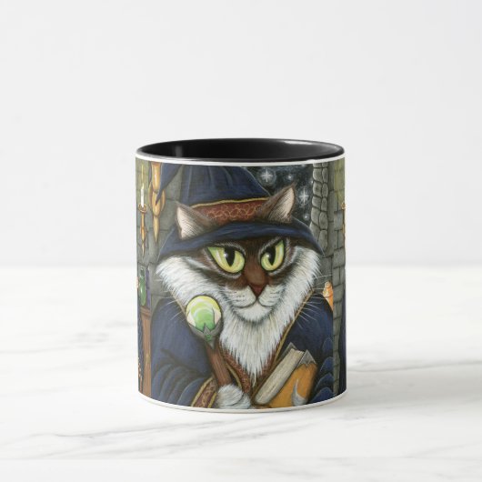 Merlin Magicia Mok van de tovenaar van de Kat Magi (Midden)