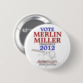 Merlin Miller 2012 Ronde Button 5,7 Cm (Voorkant /achterkant)