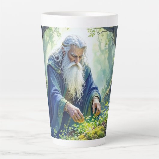 Merlin Practicing Herbalism Latte Mug Mok (Voorkant)