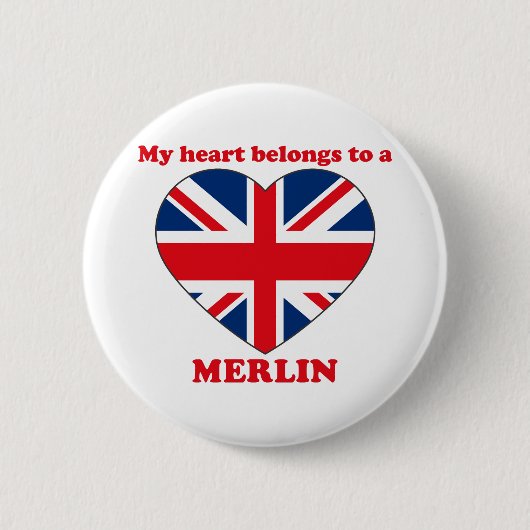 Merlin Ronde Button 5,7 Cm (Voorkant)