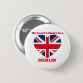 Merlin Ronde Button 5,7 Cm (Voorkant /achterkant)