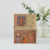 Merlin tutoring Arthur Briefkaart (Staand voorkant)