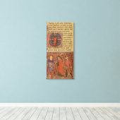 Merlin tutoring Arthur Canvas Afdruk (Insitu (Houten vloer))