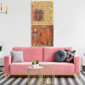 Merlin tutoring Arthur Canvas Afdruk (Insitu (Woonkamer))