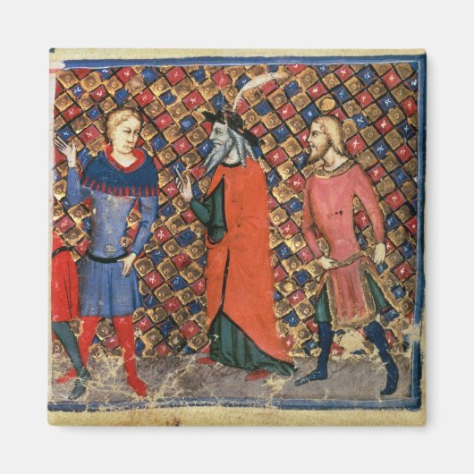 Merlin tutoring Arthur Magneet (Voorkant)