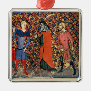 Merlin tutoring Arthur Metalen Ornament