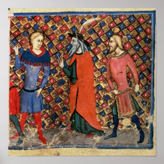 Merlin tutoring Arthur Poster (Voorkant)