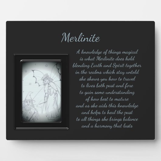 Merlinite Crystal Fairy Fotoplaat (Voorkant)