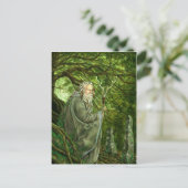 Merlin's tempel briefkaart (Staand voorkant)