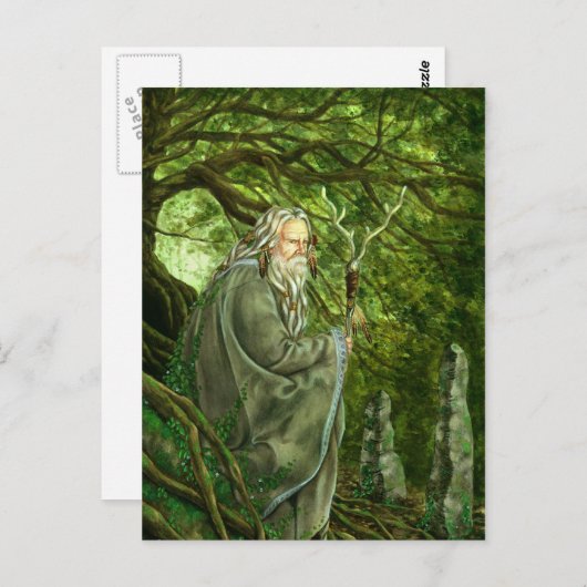 Merlin's tempel briefkaart (Voorkant / Achterkant)