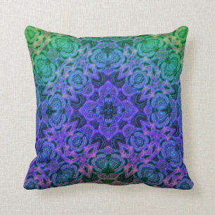Merlin's underwater Cottage Garden Mandala Pillow Kussen