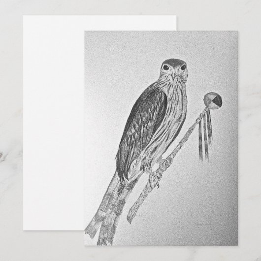 Merlin's Wand Feestdagenkaart (Voorkant / Achterkant)