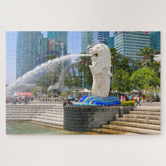 Merlion fontain, Singapore Legpuzzel (Horizontaal)