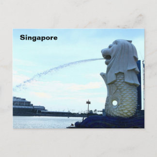 Merlion in Singapore Briefkaart