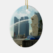 Merlion Sculpture Singapore Keramisch Ornament (Rechts)