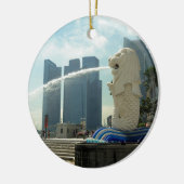 Merlion Sculpture Singapore Keramisch Ornament (Links)