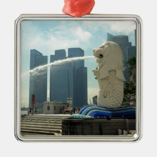 Merlion Sculpture Singapore Metalen Ornament