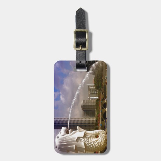 Merlion, Singapore Bagagelabel (Voorkant verticaal)