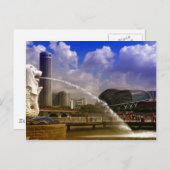 Merlion, Singapore Briefkaart (Voorkant / Achterkant)
