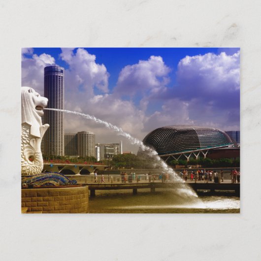 Merlion, Singapore Briefkaart (Voorkant)