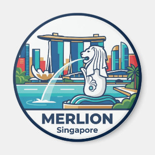 Merlion Singapore Magneet