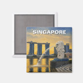 Merlion Singapore Magneet (Voorkant / Achterkant)