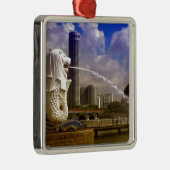 Merlion, Singapore Metalen Ornament (Rechts)