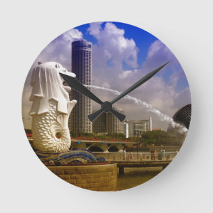 Merlion, Singapore Ronde Klok