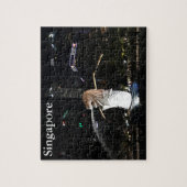 Merlion & Singapore Skyline #1-2 Jigzaag Puzzle Legpuzzel (Verticaal)