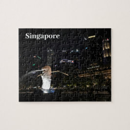 Merlion & Singapore Skyline #1 Jigzaag Puzzle Legpuzzel
