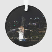 Merlion & Singapore Skyline #1 Ornament (achterkant)