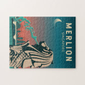 Merlion Singapore Travel  Art Legpuzzel (Horizontaal)