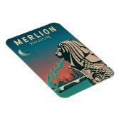 Merlion Singapore Travel  Art Magneet (Rechterzijde)