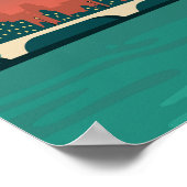 Merlion Singapore Travel Art Poster (Hoek)